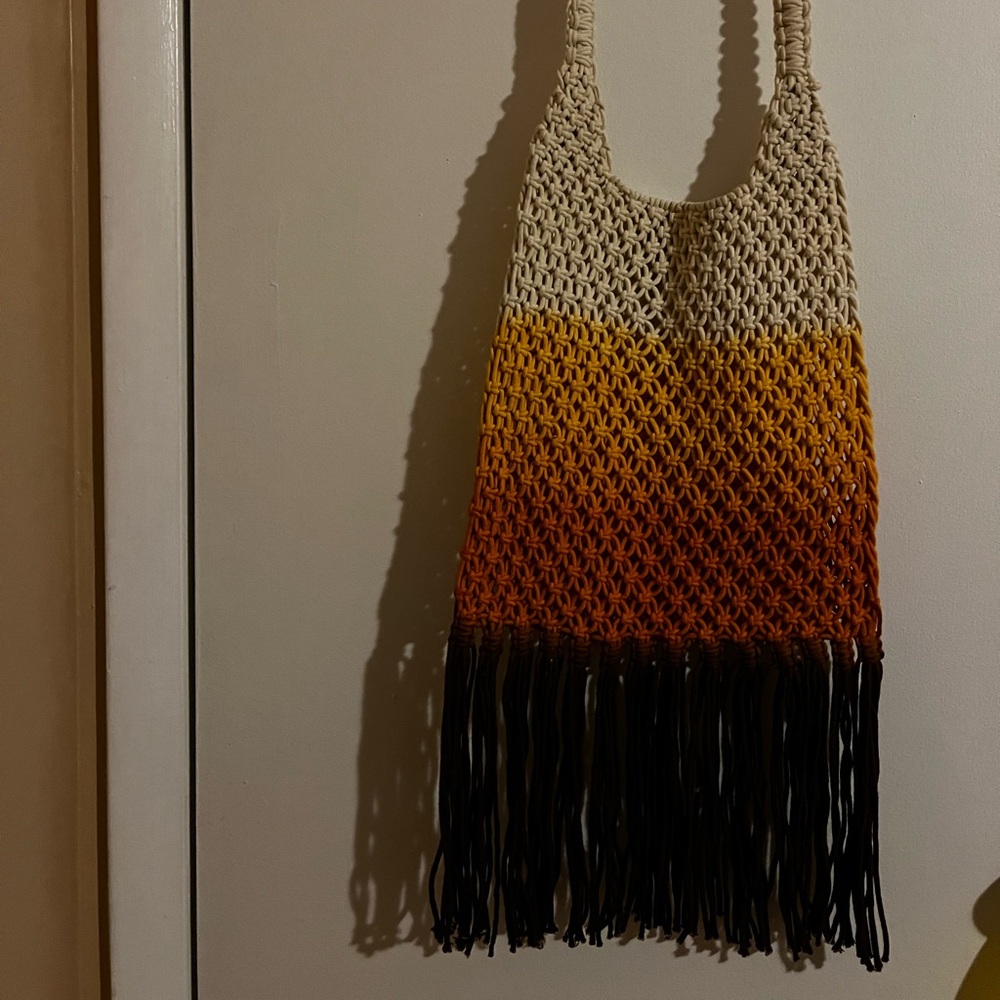 Knit tote 🤎🧡
